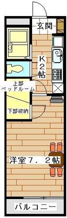 レオパレスふじ３４７３８の物件間取画像